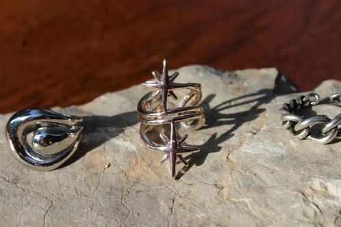 Brocante - Fraaie fantasie-ringen!, Sieraden, Tassen en Uiterlijk, Ringen, Gebruikt, Dame of Heer, Kleiner dan 17, Ophalen of Verzenden