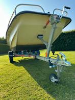 Te koop: Boot Carolina Skiff J14 met Console – Met trailer!!, Watersport en Boten, Ophalen, 10 tot 30 pk, Zo goed als nieuw, 3 tot 6 meter