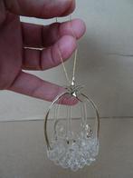 Verguld beeldje Heilige Familie 6cm miniatuur glaskunst 1970, Ophalen of Verzenden, Gebruikt, Beeld(je), Christendom | Katholiek