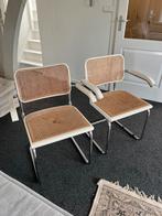 Rotan stoelen (twee) - webbing zitvlak te vervangen, Huis en Inrichting, Stoelen, Ophalen, Gebruikt, Twee, Wit
