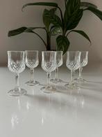 4 Cristal d' Arques Longchamp vintage borrelglas, Ophalen of Verzenden, Borrel- of Shotglas, Zo goed als nieuw