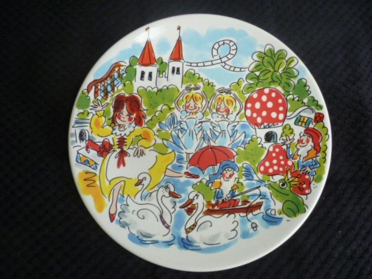 Blond Amsterdam Efteling ontbijtbord sprookjesbos kabouter, Huis en Inrichting, Keuken | Servies, Zo goed als nieuw, Bord(en)
