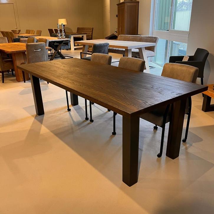 OPRUIMING eettafel eiken Frans antiek 995,-, Huis en Inrichting, Tafels | Eettafels, Nieuw, 50 tot 100 cm, 200 cm of meer, Vijf personen of meer