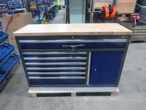 werkplaatskast ladenkast 7 laden 1 deur rvs of houten blad, Doe-het-zelf en Verbouw, Gereedschap | Handgereedschap, Nieuw, Ophalen