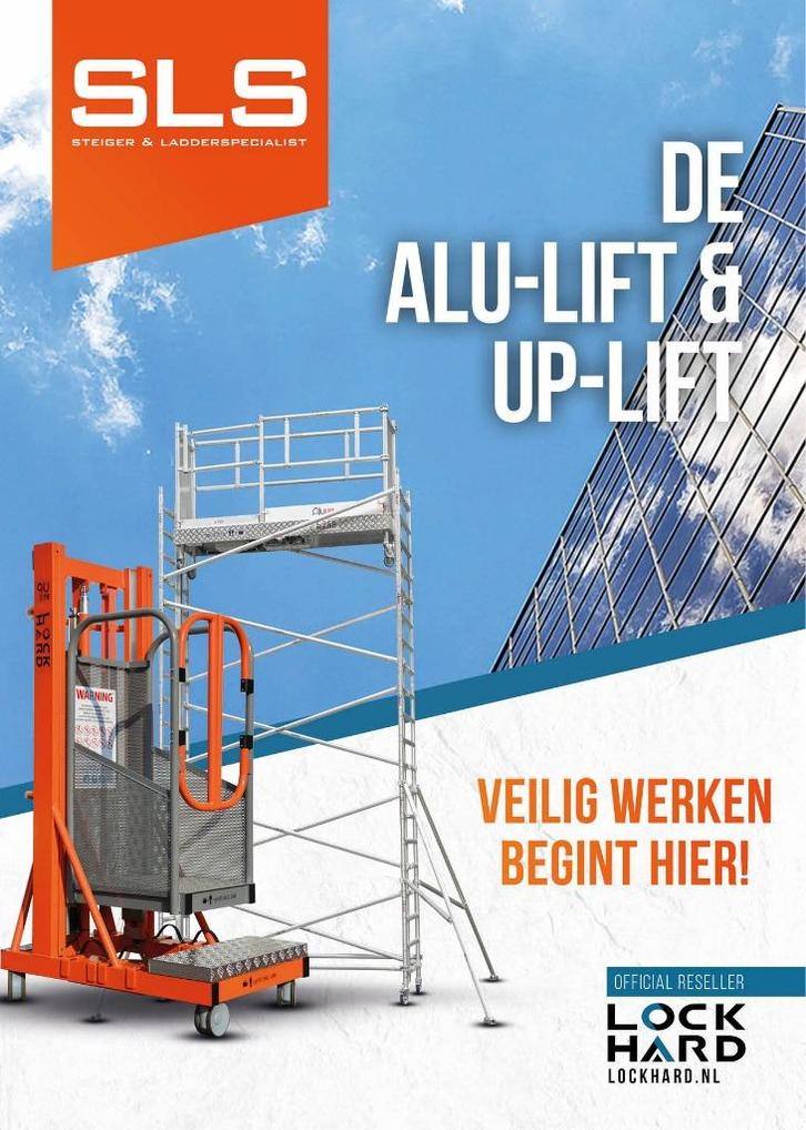 Financial Lease uw Aluminium klimmaterialen Rolsteigers, etc, Doe-het-zelf en Verbouw, Steigers, Nieuw, Rolsteiger of Kamersteiger