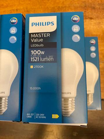 5x Phillips MasterValue LED bulb 100w, e27 beschikbaar voor biedingen