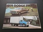 Brochure Dodge Trucks 1974 USA, Ophalen of Verzenden, Zo goed als nieuw