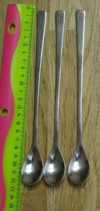 3 lange lepels sorbetlepels SOLEX 18/10 - 22,2cm 30gram, Huis en Inrichting, Keuken | Bestek, Ophalen of Verzenden, Gebruikt, Rvs of Chroom