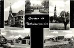 Groeten uit Uithuizermeeden - 5 afb dorp - 1972 gelopen, Verzamelen, Ansichtkaarten | Nederland, Ophalen of Verzenden, 1960 tot 1980
