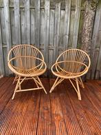 Set Vintage rieten rotan stoelen rohe noordwolde stijl, Huis en Inrichting, Stoelen, Twee, Gebruikt, Bruin, Ophalen