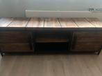 Tv meubel bouwie, Ophalen, Stijlvol modern industrieel, 150 tot 200 cm, Teakhout