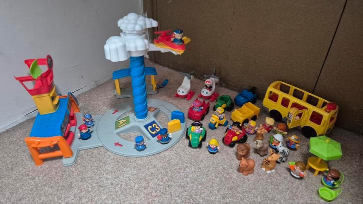 Zeer uitgebreide Little people airport set, Kinderen en Baby's, Speelgoed | Vtech, Gebruikt, Ophalen