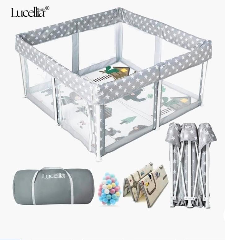 Lucellia grondbox 1,25x1,25x0,7, Kinderen en Baby's, Boxen, Zo goed als nieuw, Ophalen