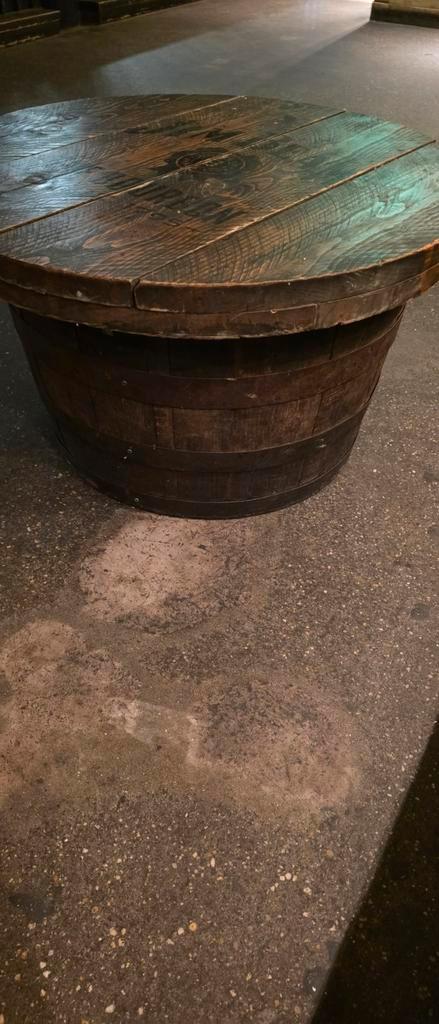 Jim Beam Bar Tafel - Halve Ton met Blad, Huis en Inrichting, Tafels | Salontafels, Gebruikt, 50 tot 75 cm, 50 tot 100 cm, 50 tot 100 cm