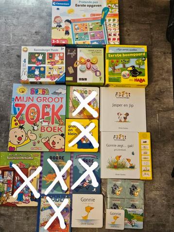 Peuterpakket, diverse boekjes, puzzels en spelletjes  beschikbaar voor biedingen