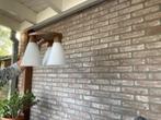 Prachtige lamp met 3 glaskelken, Ophalen of Verzenden, Gebruikt, Glas, Minder dan 50 cm