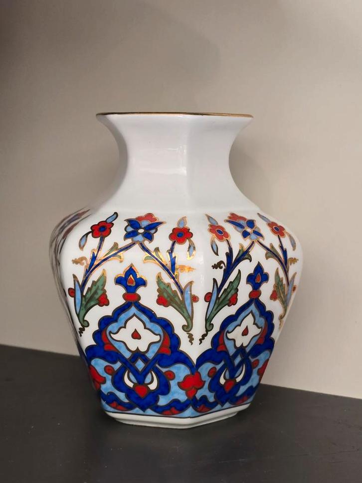 Kütahya Porselein Handgemaakte Vaas - 2004, Antiek en Kunst, Antiek | Vazen, Ophalen of Verzenden