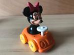 Vintage Minnie Mouse Illco in auto 7,5 cm, Ophalen of Verzenden, Mickey Mouse, Gebruikt, Beeldje of Figuurtje