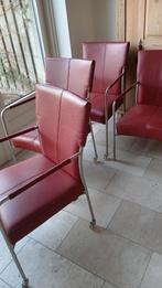 Te koop: 4 Bert Plantagie eetkamerstoelen, Ophalen, Zo goed als nieuw, Leer, Vijf, Zes of meer stoelen