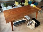 Eettafel, teak, 200 x 90, Huis en Inrichting, Tafels | Eettafels, Ophalen, Gebruikt, 200 cm of meer, 50 tot 100 cm