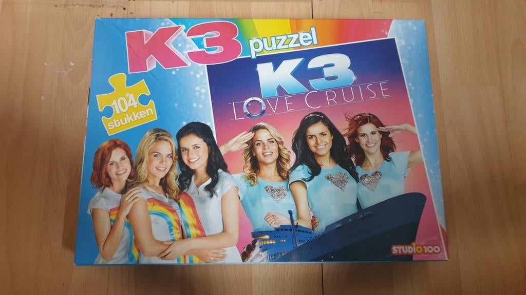 K3 Love Cruise Puzzel - 104 Stukjes, Ophalen of Verzenden, Meer dan 50 stukjes, Zo goed als nieuw, 6 jaar of ouder