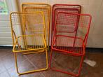 4 stuks vintage IKEA Ted net klapstoelen, Huis en Inrichting, Stoelen, Ophalen, Zo goed als nieuw, Vier, Metaal