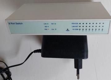 8 poorts Ethernet Switch/Netwerk Hub 10/100 Mbps beschikbaar voor biedingen