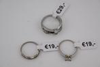 Diverse zilveren ringen vanaf €19,-, Gebruikt, 19 tot 20, Ophalen of Verzenden, Dame