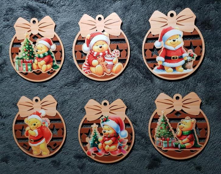 Disney Kerst Hangers - Winnie the Pooh, Diversen, Kerst, Zo goed als nieuw, Ophalen of Verzenden