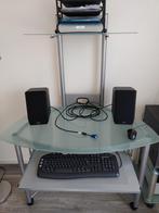 Hoekbureau, bureau pc meubel, laptop meubel, Huis en Inrichting, Bureaus, Ophalen, Gebruikt