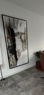 Groot Abstact schilderij met zwarte baklijst, Antiek en Kunst, Kunst | Schilderijen | Abstract, Ophalen