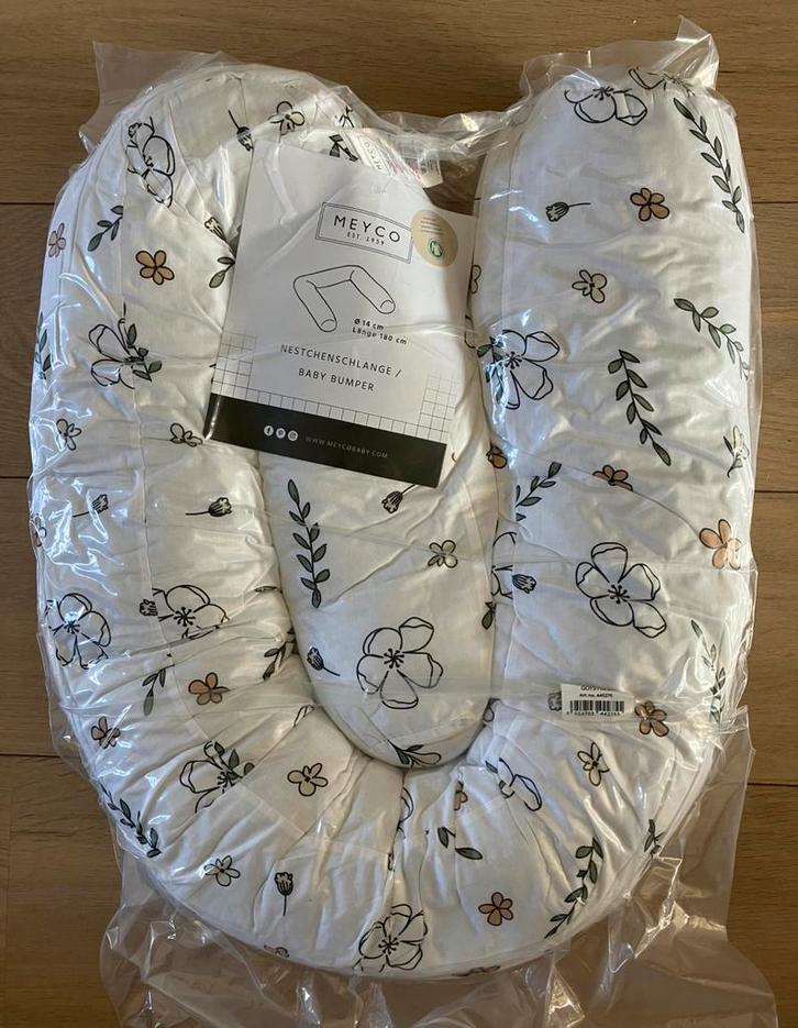 NIEUW Meyco bio eko katoen baby bumper - nestchenschlange, Kinderen en Baby's, Overige Kinderen en Baby's, Nieuw, Ophalen of Verzenden