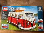 Lego VW T1 kampeerbus (10220) met verlichtingsset, Kinderen en Baby's, Complete set, Ophalen of Verzenden, Lego, Zo goed als nieuw
