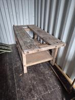 Vintage Werkbank-ambachtschool 200x90x80, Ophalen, Gebruikt, 70 tot 120 cm, Bankschroef