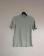 Mintgroene top shirt ribstof t-shirt Loavies maat L, Verzenden, Maat 42/44 (L), Korte mouw, Groen