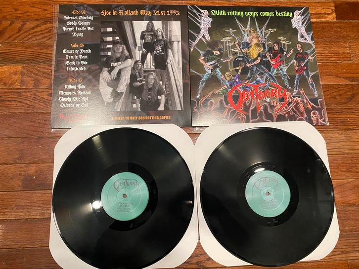OBITUARY Live Death Metal 2LP Deathmetal RARE OOP Ltd 300, Cd's en Dvd's, Vinyl | Hardrock en Metal, Nieuw in verpakking, Ophalen of Verzenden