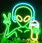 LED lamp neon stijl DJ Alien (30x30cm), Ophalen of Verzenden, Nieuw, Lichtbak of (neon) lamp