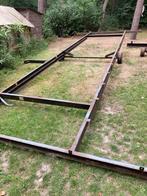 Onderstel, chalet, stacaravan, tiny house of vlonder, Doe-het-zelf en Verbouw, Ophalen, Gebruikt, IJzer