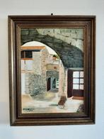 Schilderij stadsgezicht, Ophalen of Verzenden