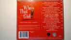 Madonna - Who's That Girl Original Motion Picture Soundtrack, Ophalen of Verzenden, Zo goed als nieuw