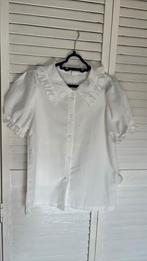 Blouse wit maat 140, Kinderen en Baby's, Kinderkleding | Maat 140, Ophalen of Verzenden, Zo goed als nieuw, Meisje, Overhemd of Blouse