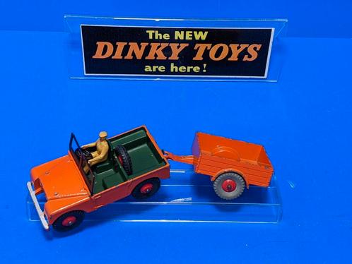 Dinky Toys England #340 + #341 Landrover + Trailer, Hobby en Vrije tijd, Modelauto's | 1:43, Gebruikt, Auto, Dinky Toys, Ophalen of Verzenden