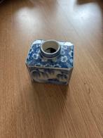 Blauw-Wit Vaasje met Bloemmotief, Ophalen of Verzenden