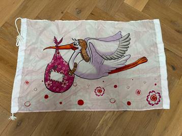 Geboorte vlag meisje 60*90 cm: nieuwstaat beschikbaar voor biedingen