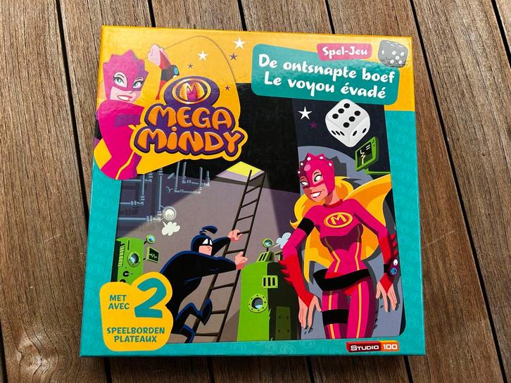 Mega Mindy - De Ontsnapte Boef Bordspel, Hobby en Vrije tijd, Gezelschapsspellen | Bordspellen, Gebruikt, Een of twee spelers
