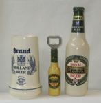 Brand bier, bierpul, opener en flesje, Ophalen of Verzenden, Zo goed als nieuw, Flesje(s), Brand