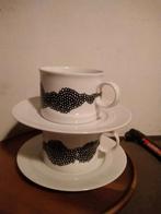 4 kop en schotels Friesland, Gebruikt, Ophalen of Verzenden, Overige stijlen, Kop(pen) en/of Schotel(s)