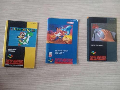 SNES boekjes manual, Spelcomputers en Games, Games | Nintendo Super NES, Zo goed als nieuw, Avontuur en Actie, 1 speler, Vanaf 3 jaar