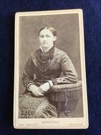 CDV, Dame, Benjamin Sanders, Groningen, Carte de Visite, Ophalen of Verzenden, Voor 1940, Gebruikt, Foto