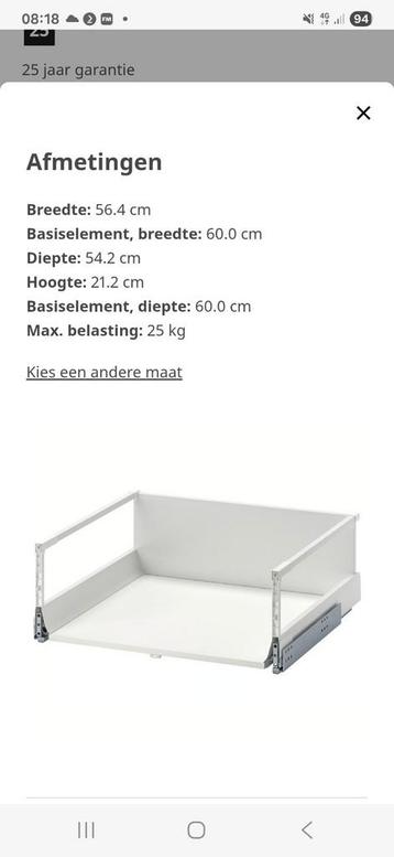 MAXIMERA lade 60x60 - Complete set - afbeelding 3